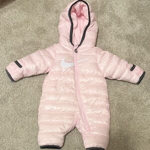 Nike Soft Pink Infant Snowsuit one piece